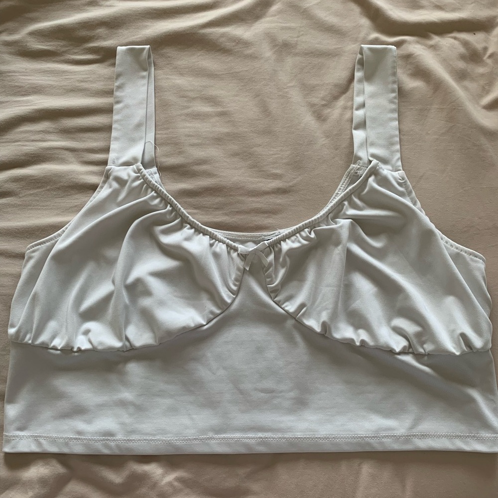 White Crop Top